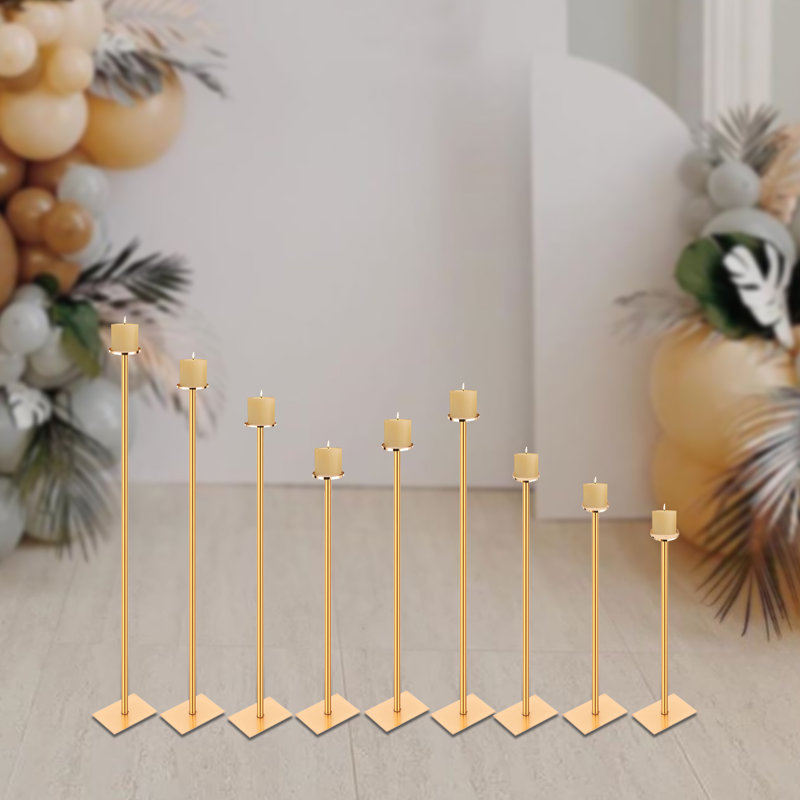 Ebern Designs 9pcs FreeStanding Floor Candle Holders Set Wayfair